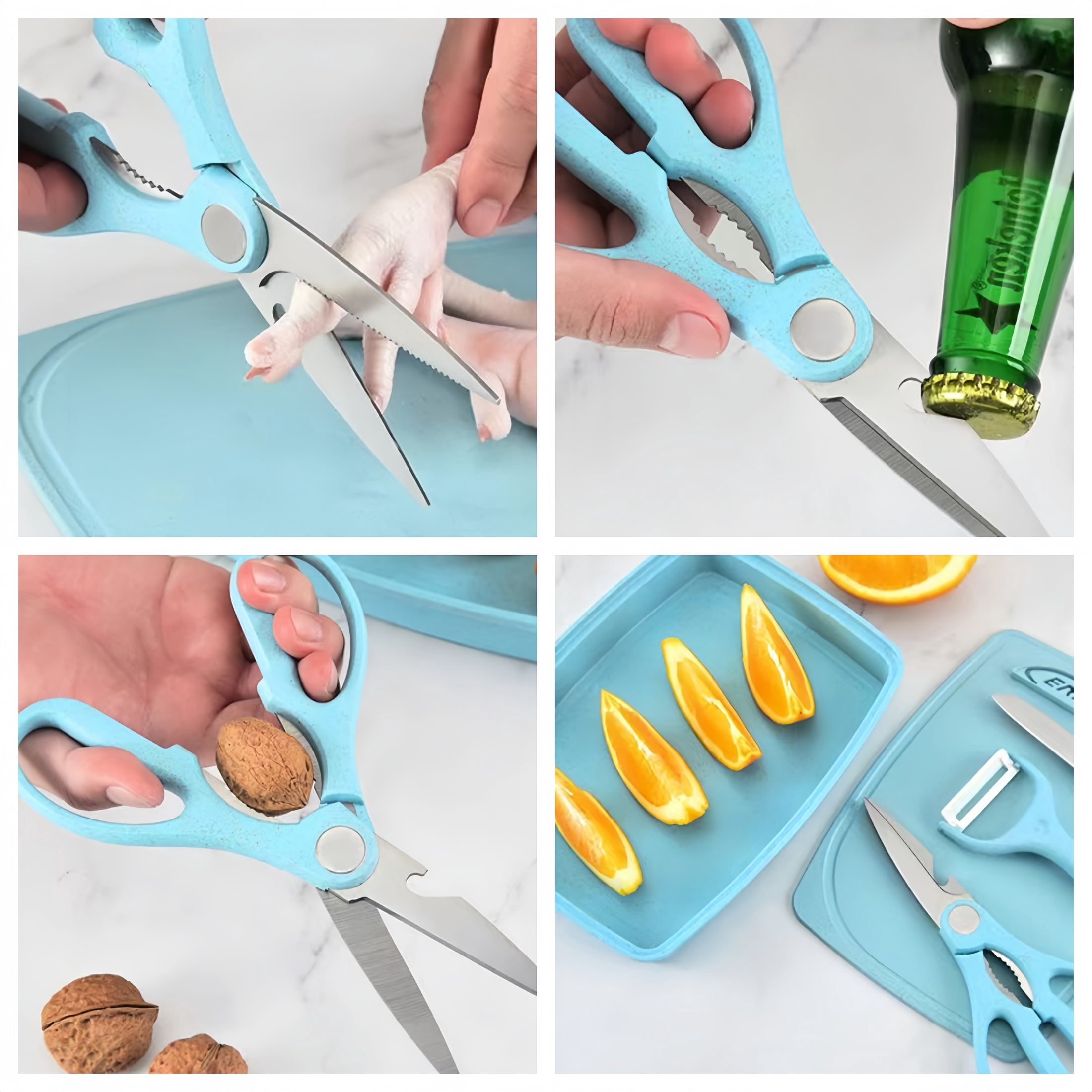 5-in-1 Cutting Board, Knife, Peeler, Scissors and Tray Set/Travel, Camping/Outdoor, Dorms  Small Cutting Boards  Dishwasher Safe