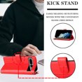 thumbnail image 4 of Compatible with Google Pixel 7 Pro Wallet Case Premium Zipper Large Space Flip PU Leather Cover, 4 of 5