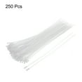 thumbnail image 3 of Uxcell 250Pcs 12 Inch 48 Lbs Mount Head Cable Zip Ties Self-Locking Nylon Cable Tie Wraps for Cord Management, White, 3 of 7