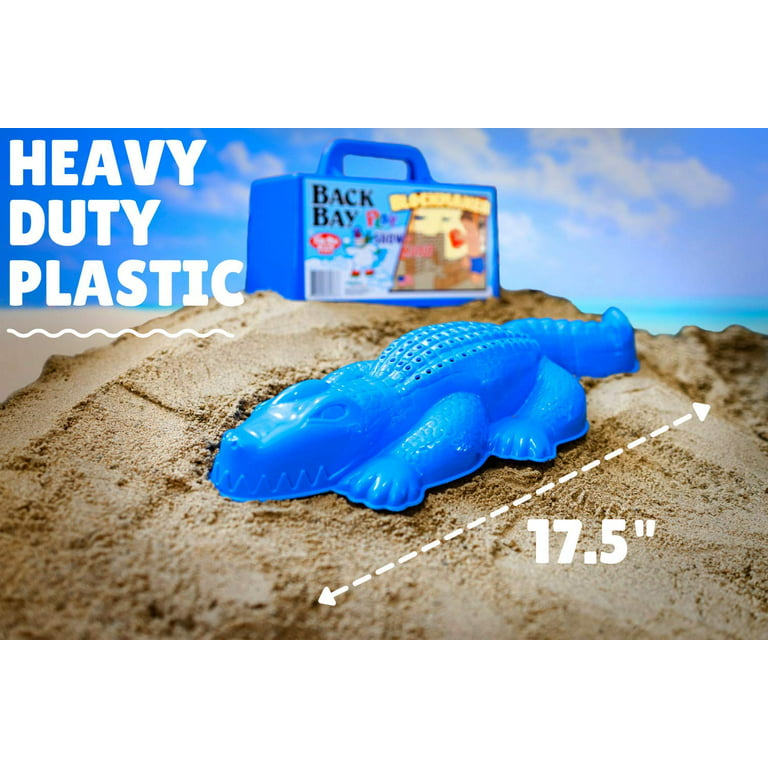 Back Bay Play Alligator Beach, Sand and Snow Toy for Kids and Toddlers, Sky Blue 1-Pack, Size: 18