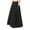 Black, variant on LEEy-world Pleated Skirts For Women Women's Long Skirt with Button Detail Side Slit Petite Regular Plus Yellow,M