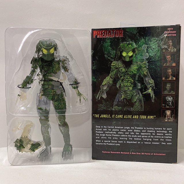 NECA Jungle Hunter Demon Water City Warrior, jabalí perdido rastreador de serpientes guardián acción clásica depredador juguete muñeca regalo