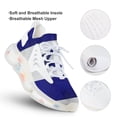 thumbnail image 3 of Vibrant Israel Flag Image with Bold Blue Walking Shoes for Men Woman Lightweight Tennis Fashion Elastic Sports Shoes Cushion Basketball Shoes, 3 of 7