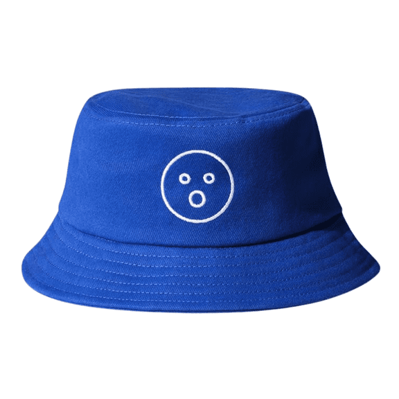 Dame Products O-Face Bucket Hat - Unisex Royal Blue Hat - Designed for Comfort