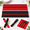 Red and Black-50, variant on Pink 50 Count Disposable Pre-Rolled Plastic Cutlery Set with Napkins