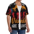 thumbnail image 2 of Yiaed Not All Who Wander Are Lost Hiking Print Mens Casual Wrinkle Free Shirts Short Sleeve Button Down Summer Stretch Dress Shirt-Small, 2 of 5