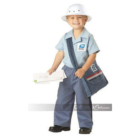 Mr. Postman Toddler Costume , Medium, One Color, Shirt With Logo By California