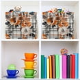 thumbnail image 6 of Yayeee Canvas Storage Basket with Handles for Shelves Fabric Bins Closet Organizer, Plaid Floral, 6 of 8