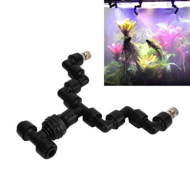 Aspersor De Niebla Para Reptiles, Boquilla Rociadora Para Reptiles De Tamaño Compacto, Cabezales Dobles, Fácil Instalación Para Tanque De Agua De Paisaje