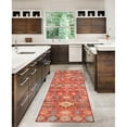 thumbnail image 2 of Linon Washable Colson Polyester 2'x8' Rug in Red, 2 of 18