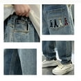 thumbnail image 5 of RUTAYY Toddler Boys Loose Fit Jeans Oversized Straight Leg Denim Overalls Wide Leg Baggy Pants For Big Boys Spring Casual Wear Trouser Relaxed Fit Pants, 5 of 9