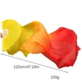 thumbnail image 3 of Toystoory Abanico de seda imitado, colorido, alargamiento, abanicos plegables, hogar, costillas de bambú artificiales, manualidades, gradiente, práctica Accesorios para máquinas de ejercicios 1.2 m Toystoory OD029602-01, 3 of 6