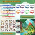 thumbnail image 4 of Dinosaur Party Favors for Kids, 64 Pcs Dino Gifts with Hatchable Eggs, Skeleton Models & Mini Dinosaurs, Magnifying Glass, Wristbands & 3D Stickers, Birthday Party Supplies for Boys Girls, 4 of 7