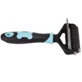 thumbnail image 2 of Pet Grooming Rake, Pet Underhair Rake Rounded Blade Rustproof Skin Safe  For Cats For Dogs Blue, 2 of 8