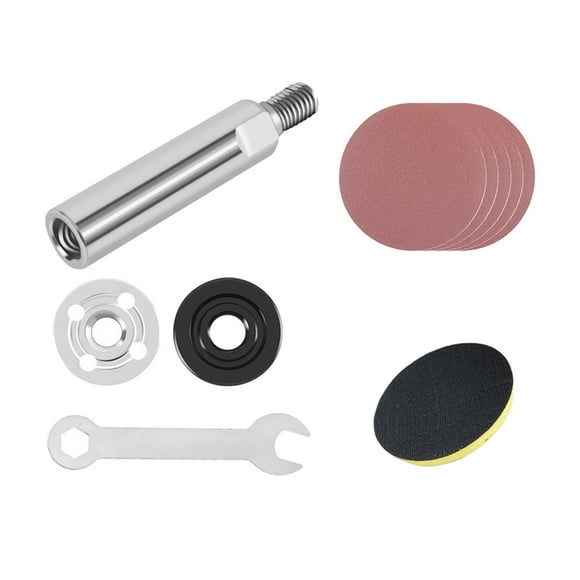 Amodora Extensión Varil de Eje de extensión Conector de orificio de rosca M10 Estilo D Zulema Varilla de conexión de la amoladora