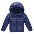 thumbnail image 1 of URMAGIC Winter Down Coats Outerwear Toddler Kids Boys Girls Lightweighet Hooded (Padded) Puffer Jacket 2-7T, 1 of 3