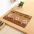 thumbnail image 4 of Felpudo con letras de animales bonitos, absorbente, antideslizante, para sala de estar, cocina, dormitorio, 4 of 6