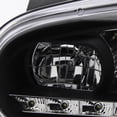 thumbnail image 6 of Spec-D Tuning Black Projector Headlights w/ LED Strip Compatible with 1999-2006 VW MK4 Golf Golf GTI , Left + Right Pair Headlamps Assembly, 6 of 7