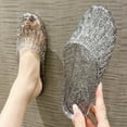 thumbnail image 4 of Wovix Women'S Slipper Jelly Shoes Glitter Clear Flats Slip On Transparent Closed Toe Slide Sandals Daily Wear, 4 of 5