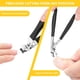 thumbnail image 4 of Cortauñas LUMIVIVE para personas mayores, uñas gruesas, color negro, 4 of 7