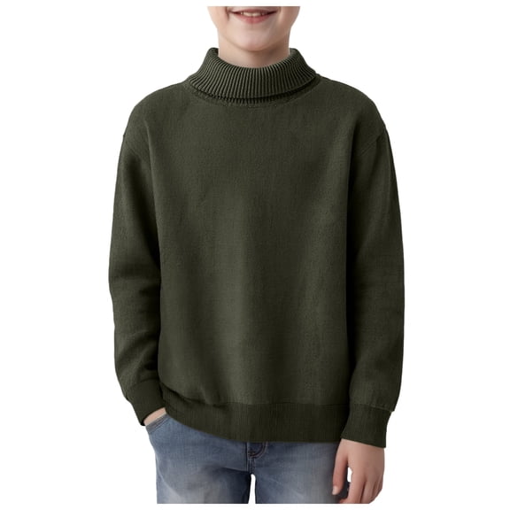 Sweaters for Girls Clothing 4-16 Boys Pullover Sweatshirt Boys Sweaters Cotton Cable Knit Stripe Sweater Kids Crew Neck Pullover Toddler Child Casual Top