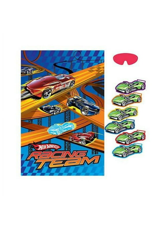 amscan hot wheels speed city 37-1/2" x 24-1/2" party game