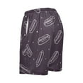 thumbnail image 5 of Men's Pajama Bottoms Athletic Shorts For Men Casual Cotton Simple Line Art Hot Dogs, 5 of 7