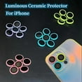 thumbnail image 1 of Luminous Ceramic Camera Protector Film For Iphone 14 13 12 11 Pro Max 12 13 Mini Lens Ring Tempered Glass Protective Glowing Cap, 1 of 5