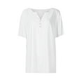 thumbnail image 6 of Women's Casual Solid Color Medium Short Sleeve V-Neck Top, 6 of 6