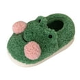 thumbnail image 2 of Novelty Women Frog Shaped Plush Slippers, Household Shoes Soft Comfortable Non Slip Animal Slippers for Indoor Parties Festivals Home , 38-39, 2 of 8