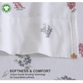 thumbnail image 6 of RUVANTI Organic Flannel Sheets California King Size - 100% Cotton Double Brushed Bed Sheet Set - Deep Pocket 14 Inches - All Seasons Breathable, Extra Soft, Warm & Cozy - 4 Pieces - Floral, 6 of 8