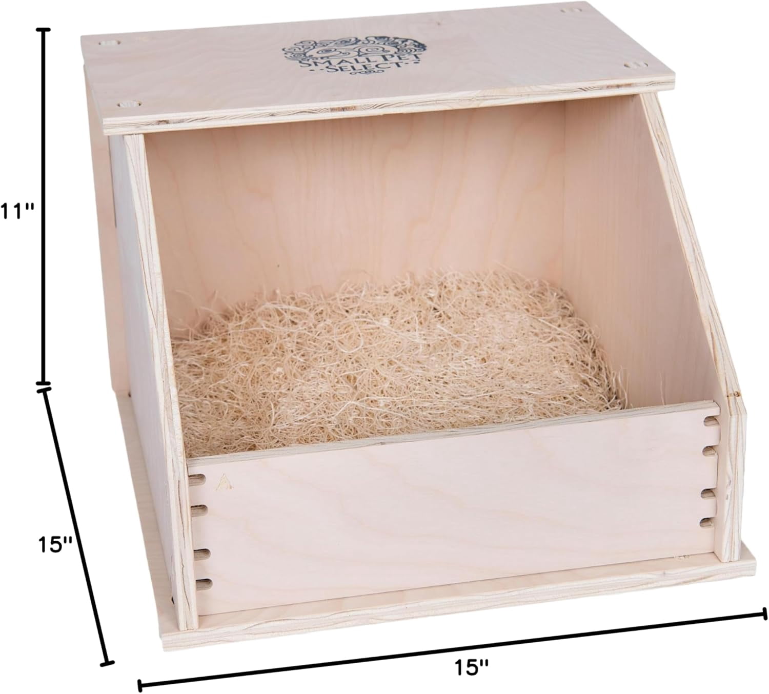 Small Pet Select - Chicken Nesting Box, 15x15x11, for Hens Laying Eggs, Wooden, Chicken Coop Nest Box,