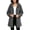 Dark Gray, variant on Atogsazn Women's Sherpa Full Zip Jacket Casual Fleece Long Sleeve Hooded Coat Winter Warm Jacquard Tops Black L Fashion