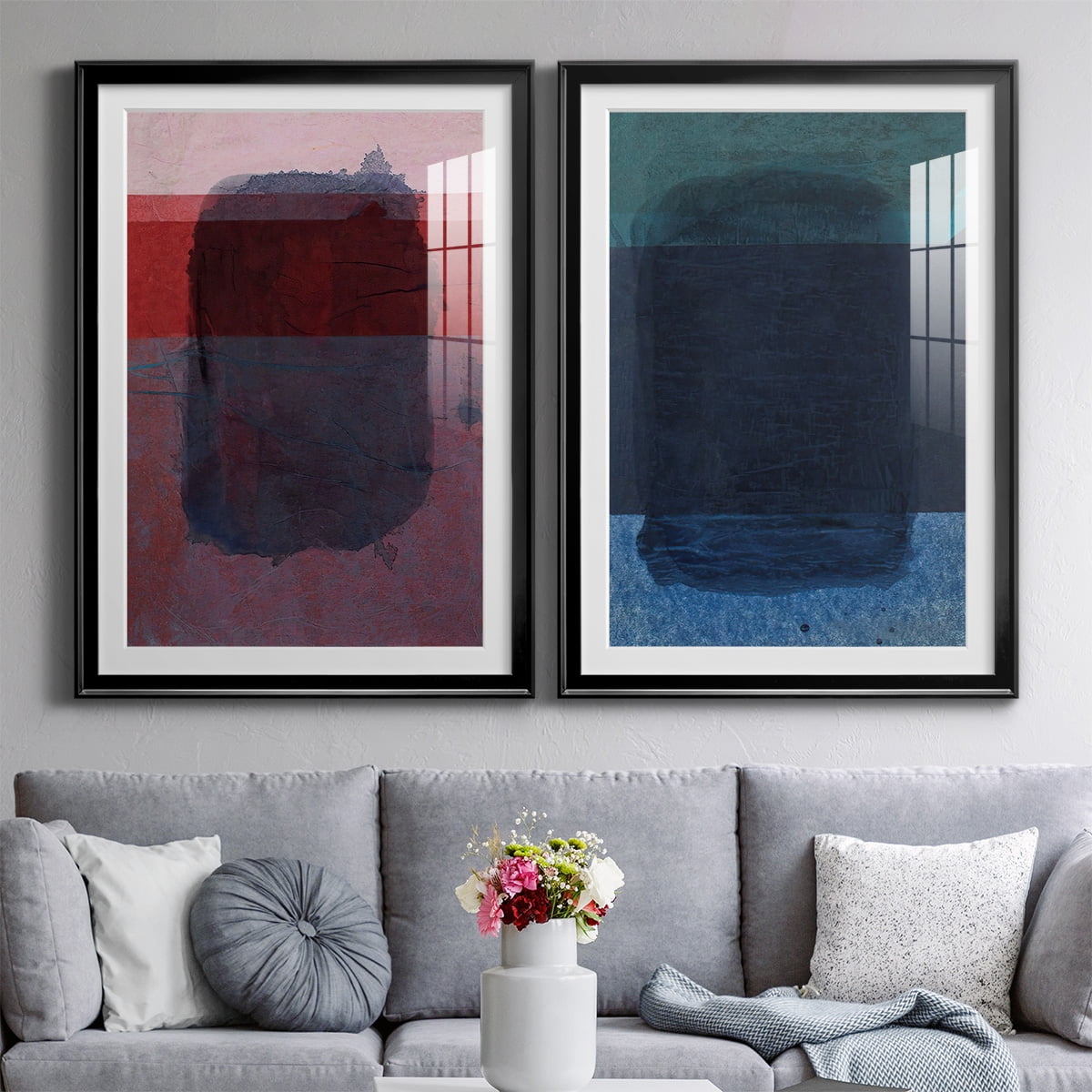 Wexford Home Remembering Rothko I Premium Framed Print, 30.5" x 42.5" - Ready to Hang, Black (Set of 2)