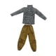 thumbnail image 2 of Suéter de cuello alto y pantalones cargo para hombre de 12 pulgadas (escala 1:6) Gris, 2 of 9