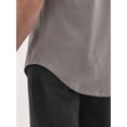 thumbnail image 3 of No Boundaries Men's & Big Men's Longline Curved Hem Elongated Tee Shirt, Sizes XS-5XL, 3 of 7