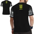 thumbnail image 5 of Camiseta de entrenamiento de fútbol de verano de edición especial de Brasil Jesús, color negro y gris, para adultos y niños, de secado rápido para exteriores, 5 of 5