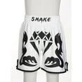 thumbnail image 3 of Runhomal Kids Boys Muay Thai Shorts Boxing Kickboxing MMA Training Trunk Satin Fight BJJ Grappling Type H 3XL/140, 3 of 6