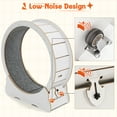 thumbnail image 3 of YODOLLA 31.5” Cat Treadmill Cat Exercise Wheel with Nonslip Carpet  Cat Teaser for Indoor Cats,White, 3 of 8