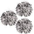 thumbnail image 1 of Metallic Fluff Balls, Silver - Pack of 12, 1 of 1