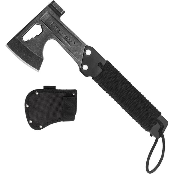 SHENMO Multitool Camping Axe, Survival Throwing Hatchet with Sheath, Tomahawk with Nylon Fiber Handle for Outdoor Survival Hiking Camping 2pcs