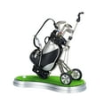 thumbnail image 2 of Bolsa de Golf, portalápices en miniatura, recuerdo de Golf, decoración de escritorio, escritorio de Golf decorativo Negro Plata, 2 of 8