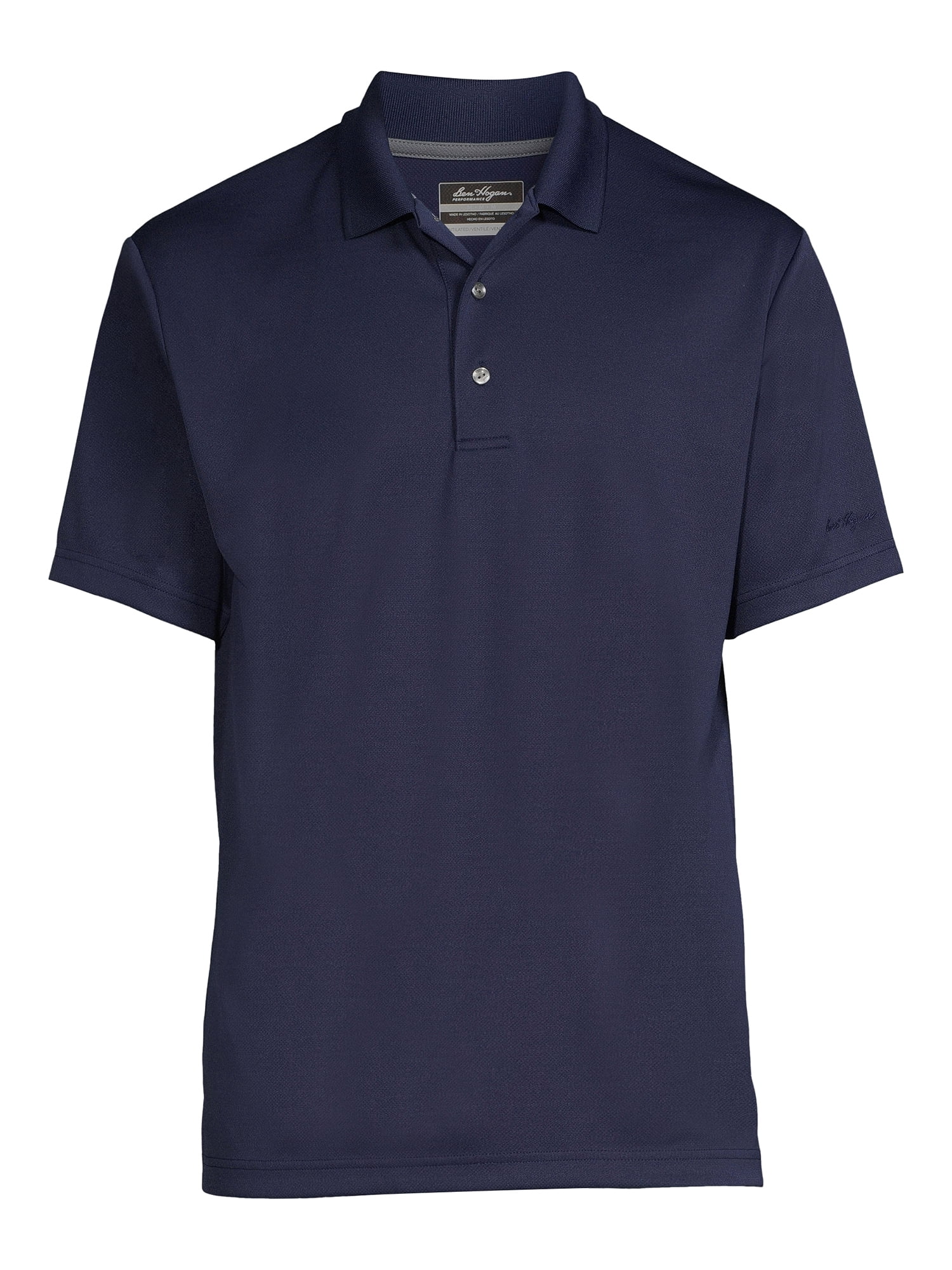 Ben Hogan Men's and Big Men's Ventilated Performance Polo Shirt ...