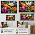 thumbnail image 4 of Designart "Playful Floral Reflections" Flowers Canvas Art Print, 4 of 7