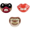 Billy Bob Baby Pacifier, 3 Pack (Lil Sherlock, Grill Thumbsucker, & Two Front Teeth Broadway)