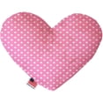 thumbnail image 1 of Pink Polka Dots 6 Inch Heart Dog Toy, 1 of 1