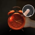 thumbnail image 3 of Double Bell Alarm Clock With Night Light, Large Dial Of 4 Inches, Analog Quartz Alarm Clock With Loud Alarm, No Ticking, Noiseless, Children'S Alarm Clock Battery Operated (Pink), 3 of 6