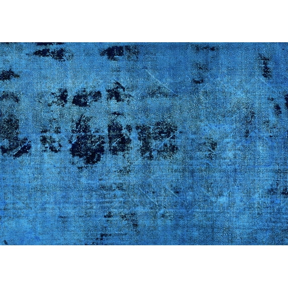Ahgly Company Indoor Rectangle Oriental Light Blue Modern Area Rugs, 6' x 9'