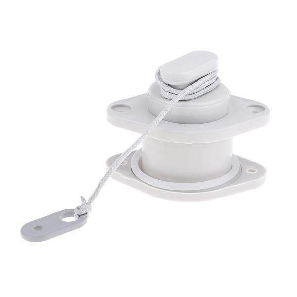 2x Tapón Universal de Válvu de Drenaje de Reempzo de Barco Kayak Scupper Plug para Bote Infble Canoa de Goma Bote Y Más - Y Tamañ DYNWAVEMX Válvula de imbornal de barco