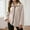 Beige, variant on Fleece Jacket for Women Oversized Zip Up Sherpa Solid Color Jackets 2025 Fashion Fall Winter Warm Outwear